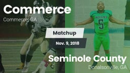 Matchup: Commerce vs. Seminole County  2018