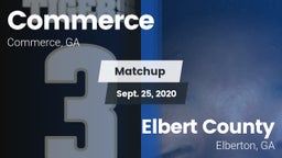 Matchup: Commerce vs. Elbert County  2020