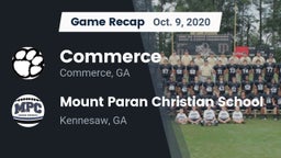 Recap: Commerce  vs. Mount Paran Christian School 2020