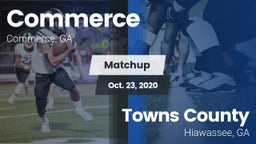 Matchup: Commerce vs. Towns County  2020