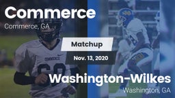 Matchup: Commerce vs. Washington-Wilkes  2020