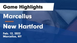 Marcellus  vs New Hartford  Game Highlights - Feb. 12, 2022