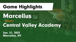 Marcellus  vs Central Valley Academy Game Highlights - Jan. 21, 2023