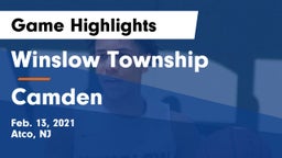 Winslow Township  vs Camden  Game Highlights - Feb. 13, 2021