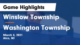 Winslow Township  vs Washington Township  Game Highlights - March 4, 2021