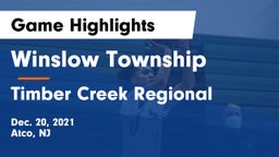 Winslow Township  vs Timber Creek Regional  Game Highlights - Dec. 20, 2021