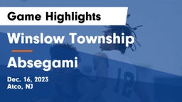 Winslow Township  vs Absegami  Game Highlights - Dec. 16, 2023