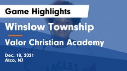Winslow Township  vs Valor Christian Academy Game Highlights - Dec. 18, 2021