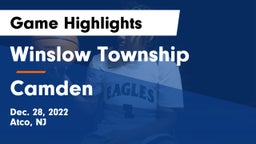 Winslow Township  vs Camden  Game Highlights - Dec. 28, 2022
