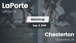 Matchup: LaPorte vs. Chesterton  2016