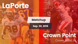 Matchup: LaPorte vs. Crown Point  2016