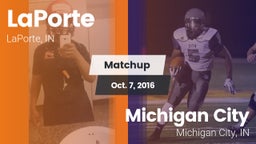 Matchup: LaPorte vs. Michigan City  2016