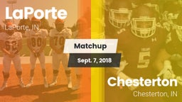 Matchup: LaPorte  vs. Chesterton  2018