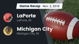 Recap: LaPorte  vs. Michigan City  2018