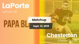 Matchup: LaPorte  vs. Chesterton  2019