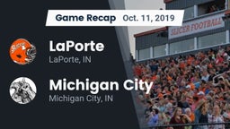 Recap: LaPorte  vs. Michigan City  2019
