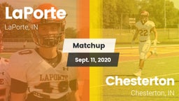 Matchup: LaPorte  vs. Chesterton  2020