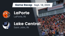 Recap: LaPorte  vs. Lake Central 2020