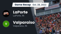 Recap: LaPorte  vs. Valparaiso  2022