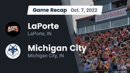 Recap: LaPorte  vs. Michigan City  2022
