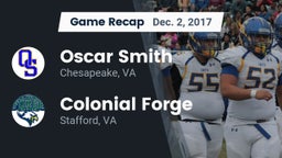 Recap: Oscar Smith  vs. Colonial Forge  2017