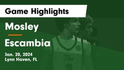 Mosley  vs Escambia  Game Highlights - Jan. 20, 2024