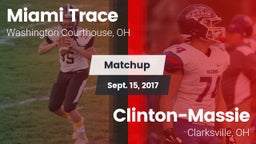 Matchup: Miami Trace vs. Clinton-Massie  2017