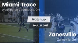 Matchup: Miami Trace vs. Zanesville  2018