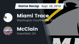 Recap: Miami Trace  vs. McClain  2018