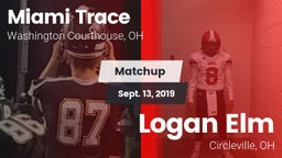 Matchup: Miami Trace vs. Logan Elm  2019