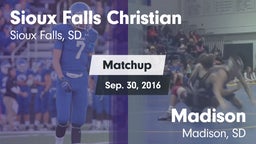 Matchup: Sioux Falls Christia vs. Madison  2016