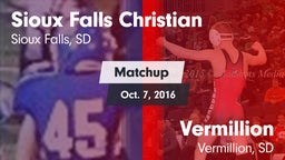 Matchup: Sioux Falls Christia vs. Vermillion  2016
