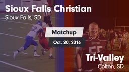 Matchup: Sioux Falls Christia vs. Tri-Valley  2016