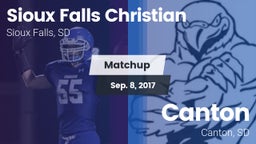 Matchup: Sioux Falls Christia vs. Canton  2017