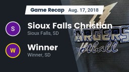 Recap: Sioux Falls Christian  vs. Winner  2018