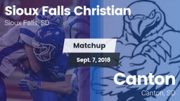 Matchup: Sioux Falls Christia vs. Canton  2018
