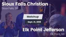 Matchup: Sioux Falls Christia vs. Elk Point Jefferson  2018
