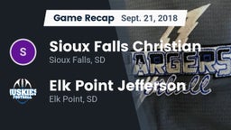 Recap: Sioux Falls Christian  vs. Elk Point Jefferson  2018