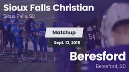 Matchup: Sioux Falls Christia vs. Beresford  2019