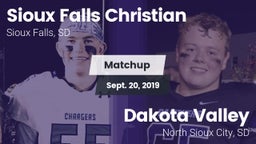 Matchup: Sioux Falls Christia vs. Dakota Valley  2019