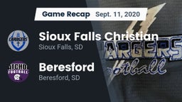 Recap: Sioux Falls Christian  vs. Beresford  2020