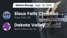Recap: Sioux Falls Christian  vs. Dakota Valley  2020