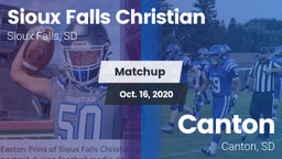 Matchup: Sioux Falls Christia vs. Canton  2020