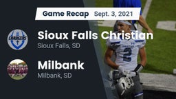Recap: Sioux Falls Christian  vs. Milbank  2021