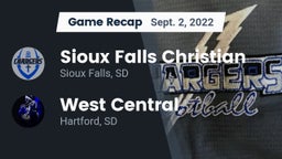 Recap: Sioux Falls Christian  vs. West Central  2022