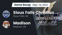 Recap: Sioux Falls Christian  vs. Madison  2022