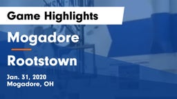 Mogadore  vs Rootstown  Game Highlights - Jan. 31, 2020