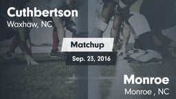 Matchup: Cuthbertson vs. Monroe  2016