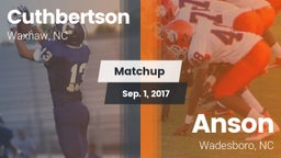 Matchup: Cuthbertson vs. Anson  2017