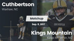 Matchup: Cuthbertson vs. Kings Mountain  2017